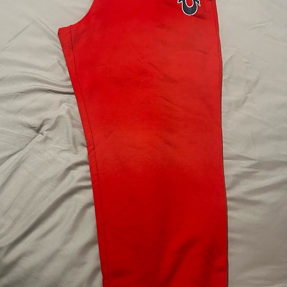 True Religion Vibrant Red Sweatpants - Picture 2 of 3